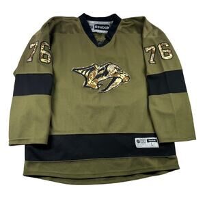 Reebok Nashville Predators NHL Hockey Jersey L Military Salute to Service Subban